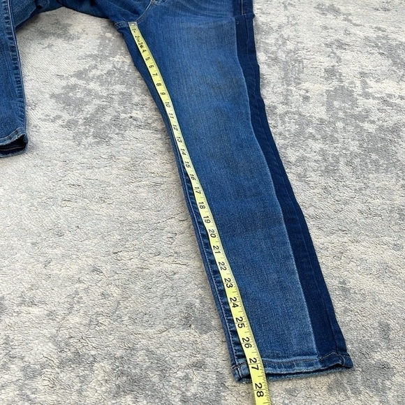 Garage Ultra High Rise Jeans Side Stripe Two Tone Skinny Sz 9 - Picture 9 of 11